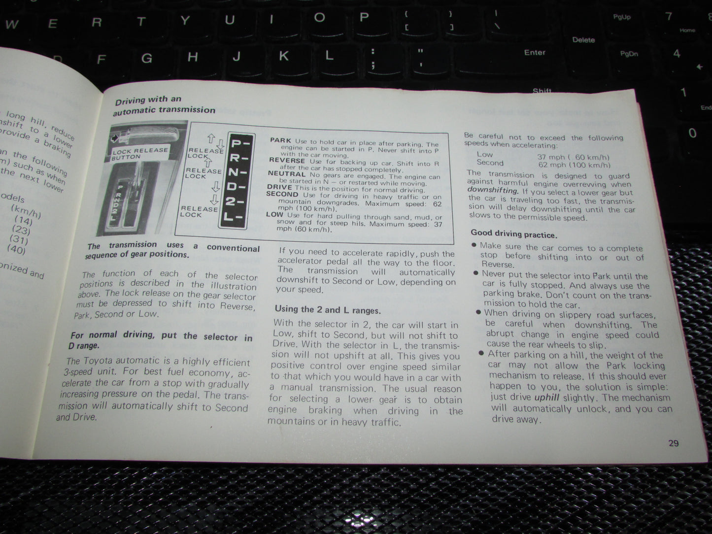 Toyota Celica (1978) Owners Manual