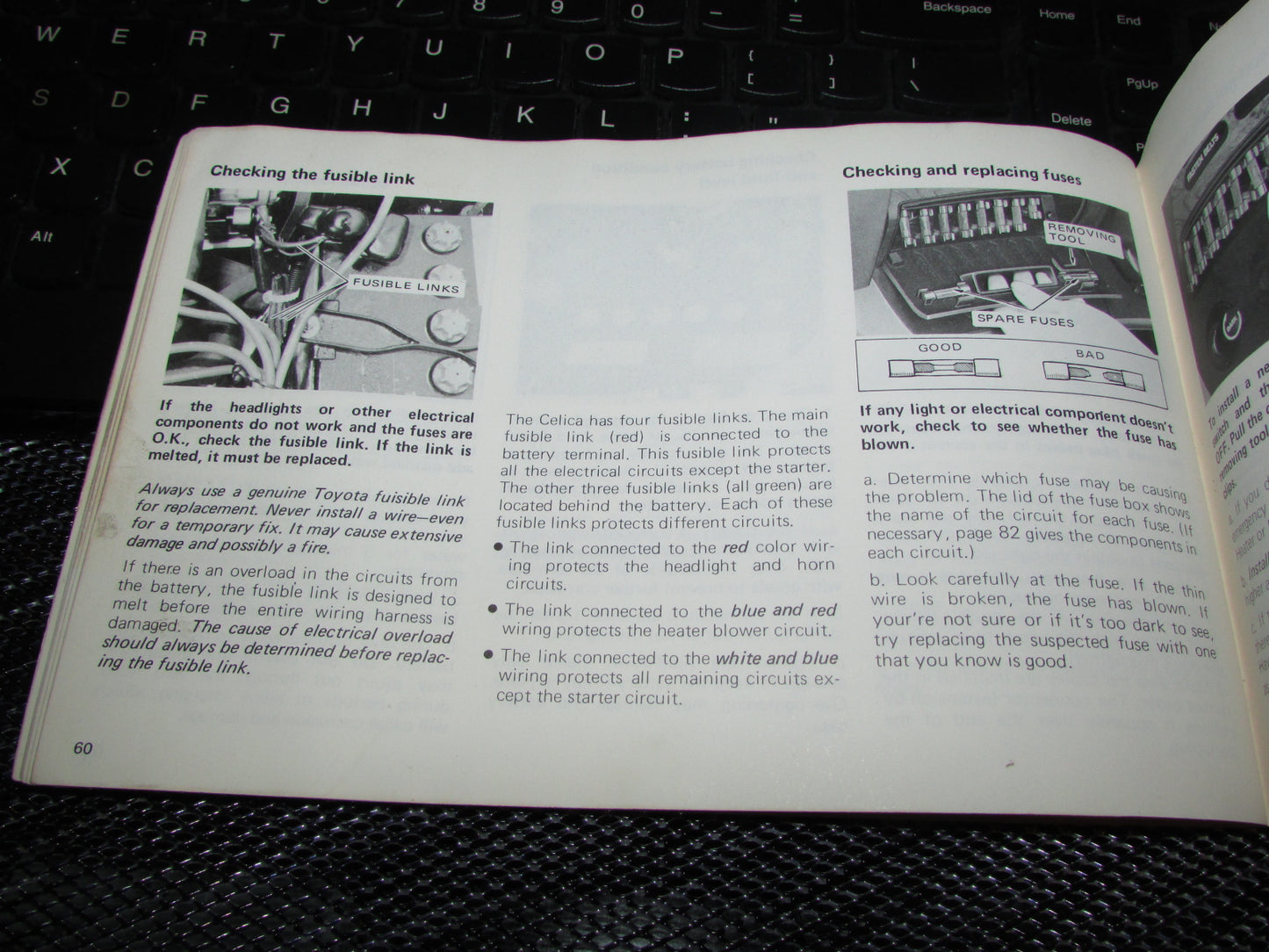 Toyota Celica (1978) Owners Manual