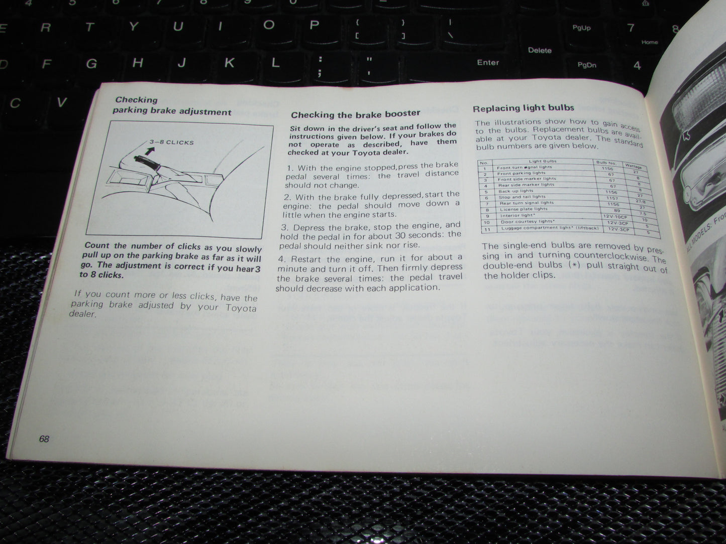 Toyota Celica (1978) Owners Manual