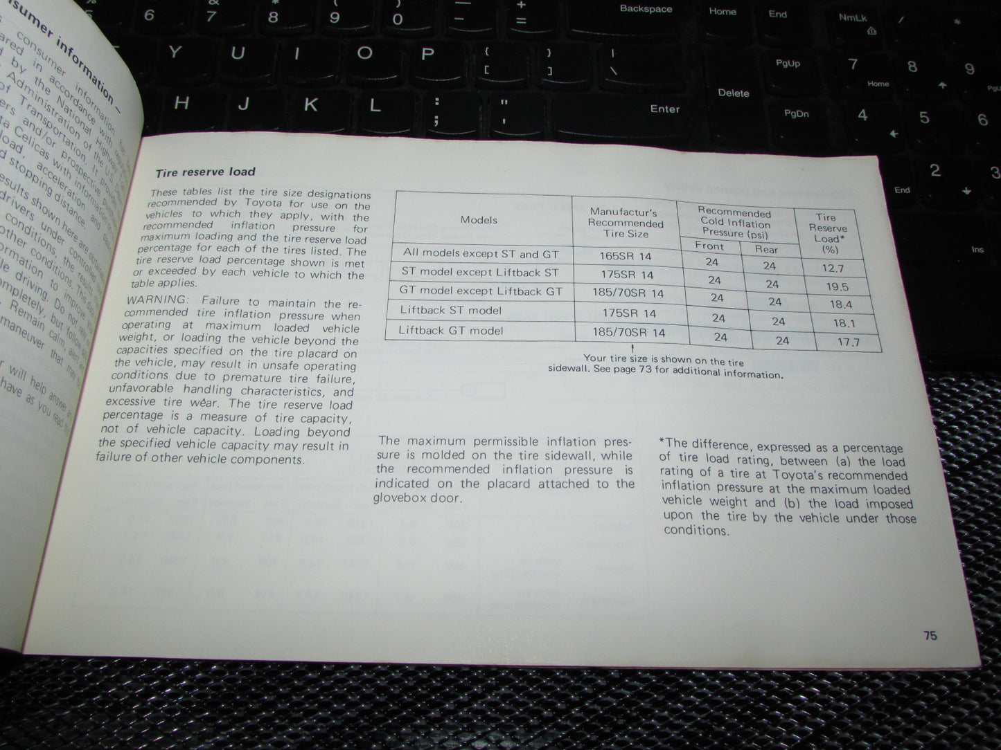 Toyota Celica (1978) Owners Manual