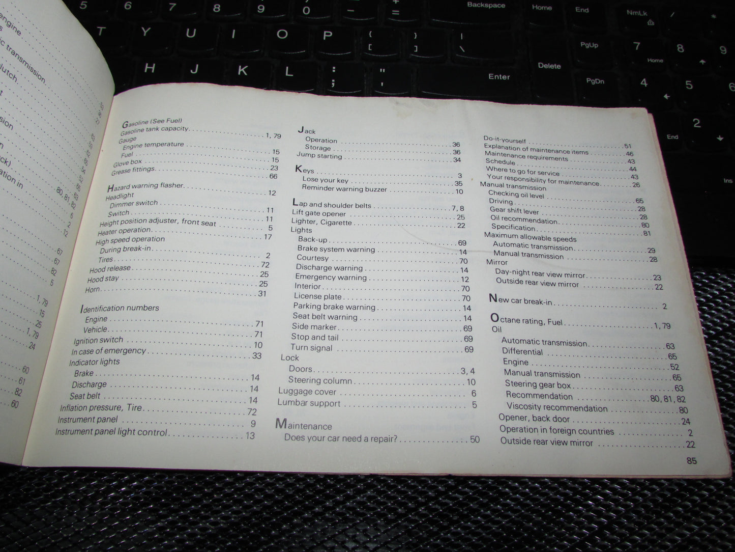 Toyota Celica (1978) Owners Manual