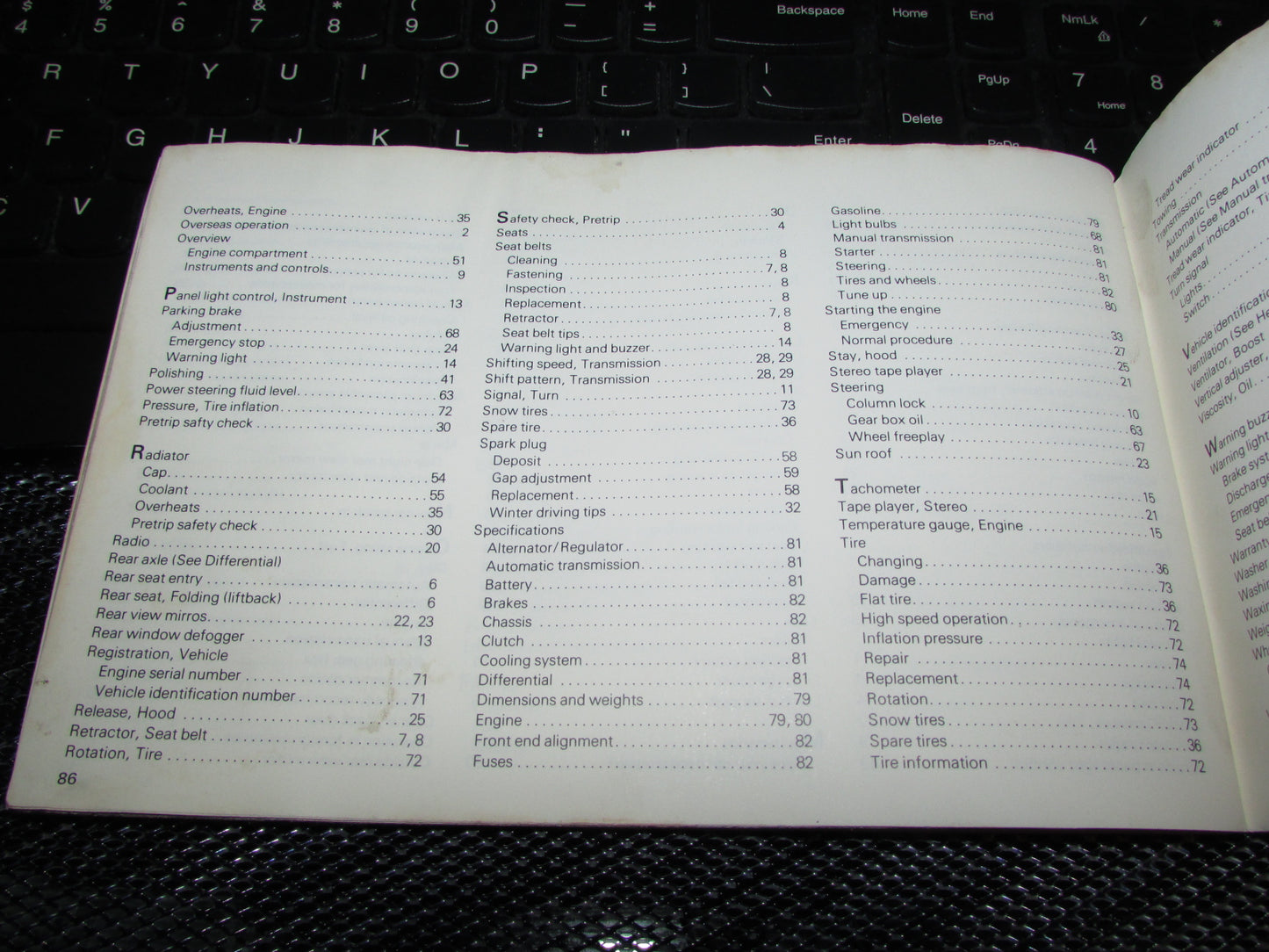 Toyota Celica (1978) Owners Manual