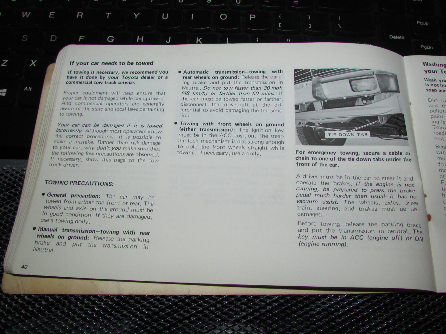 Toyota Corolla (1978) Owners Manual