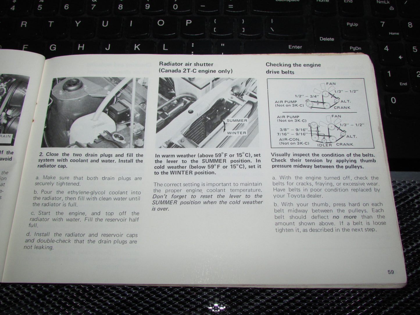 Toyota Corolla (1978) Owners Manual