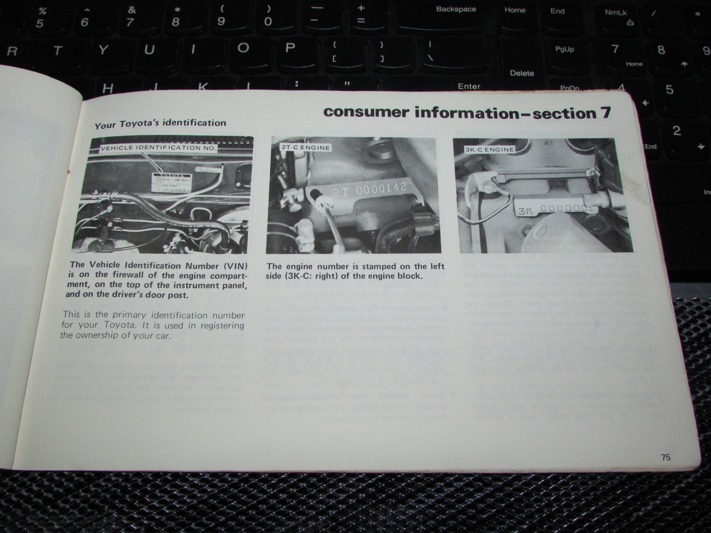 Toyota Corolla (1978) Owners Manual