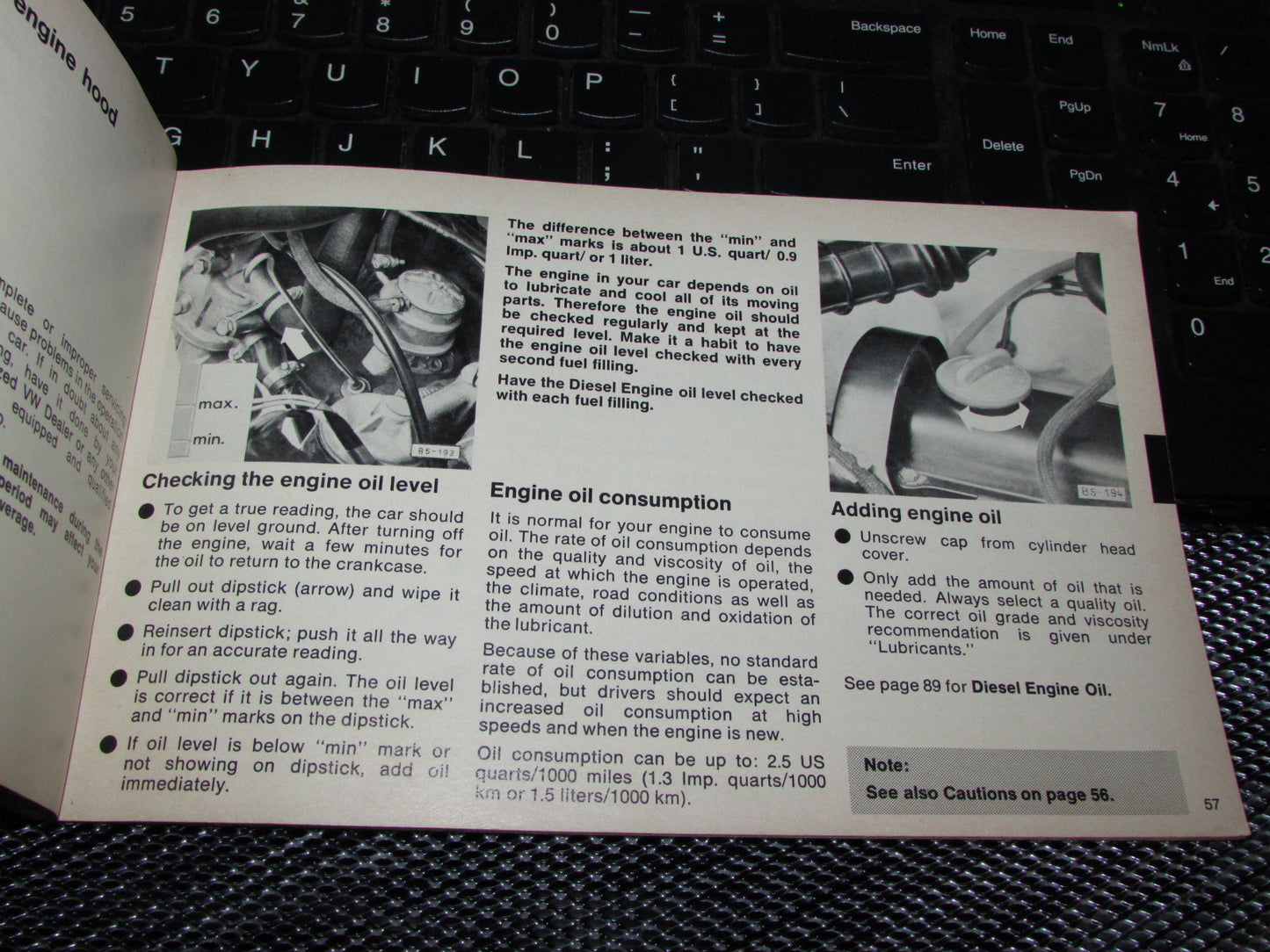 Volkswagen Rabbit (1978) Owners Manual