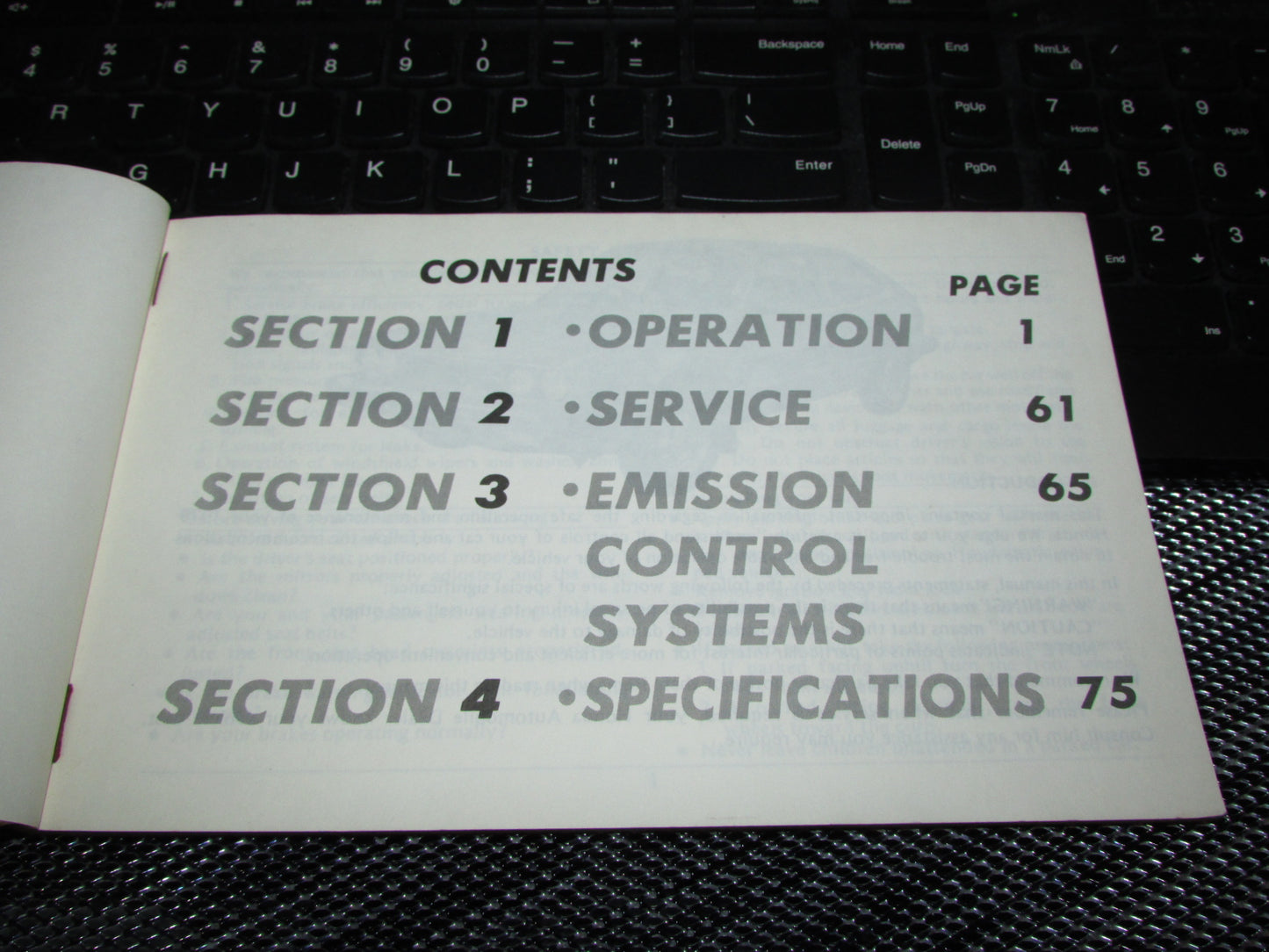 Honda Accord Hatchback (1979) Owners Manual