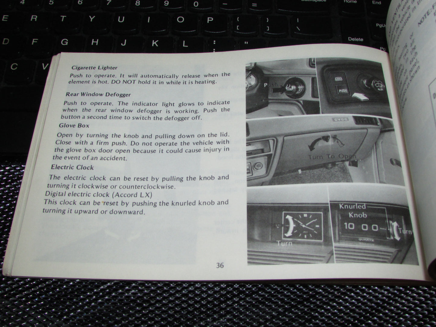Honda Accord Hatchback (1979) Owners Manual