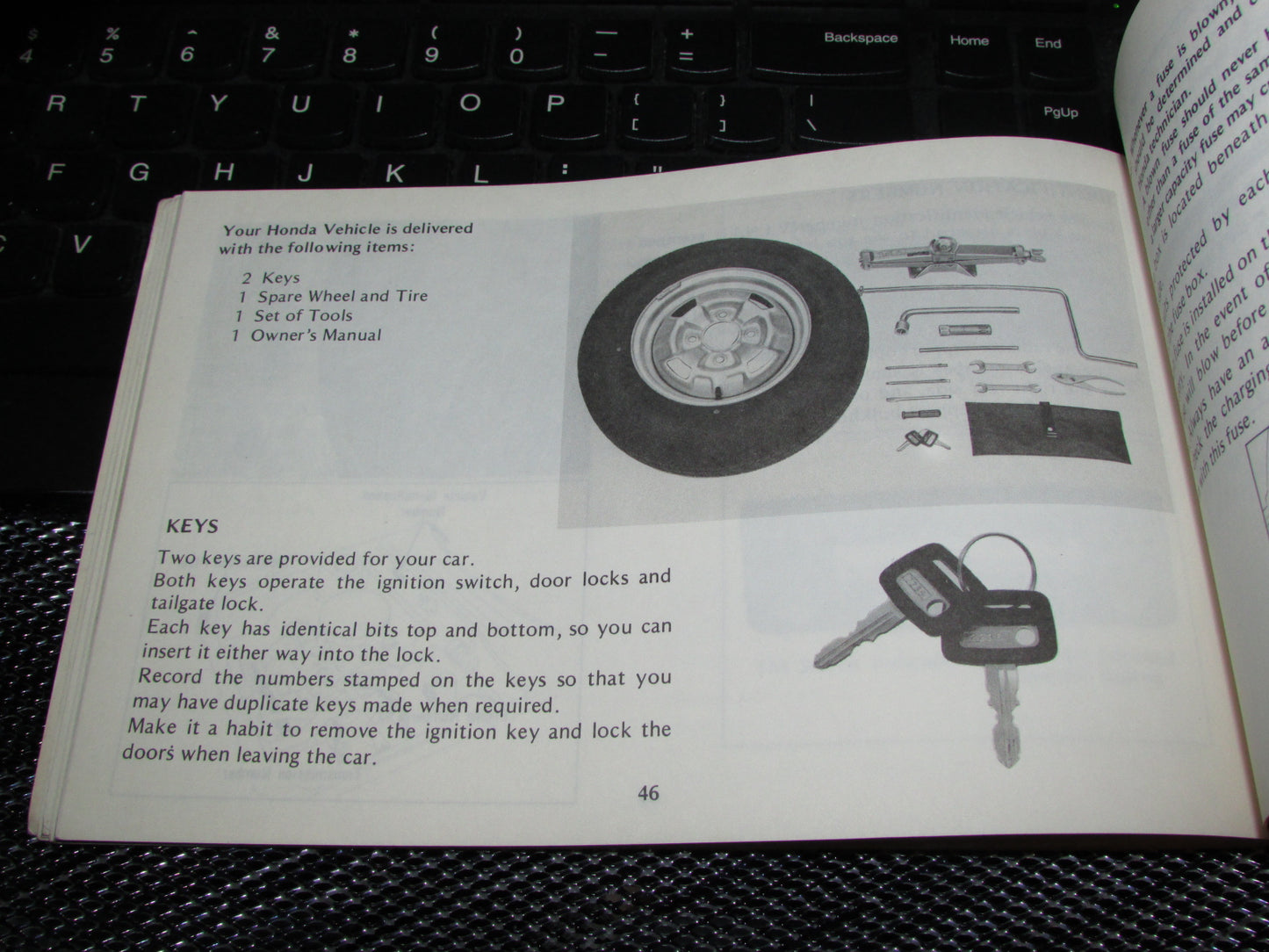 Honda Accord Hatchback (1979) Owners Manual