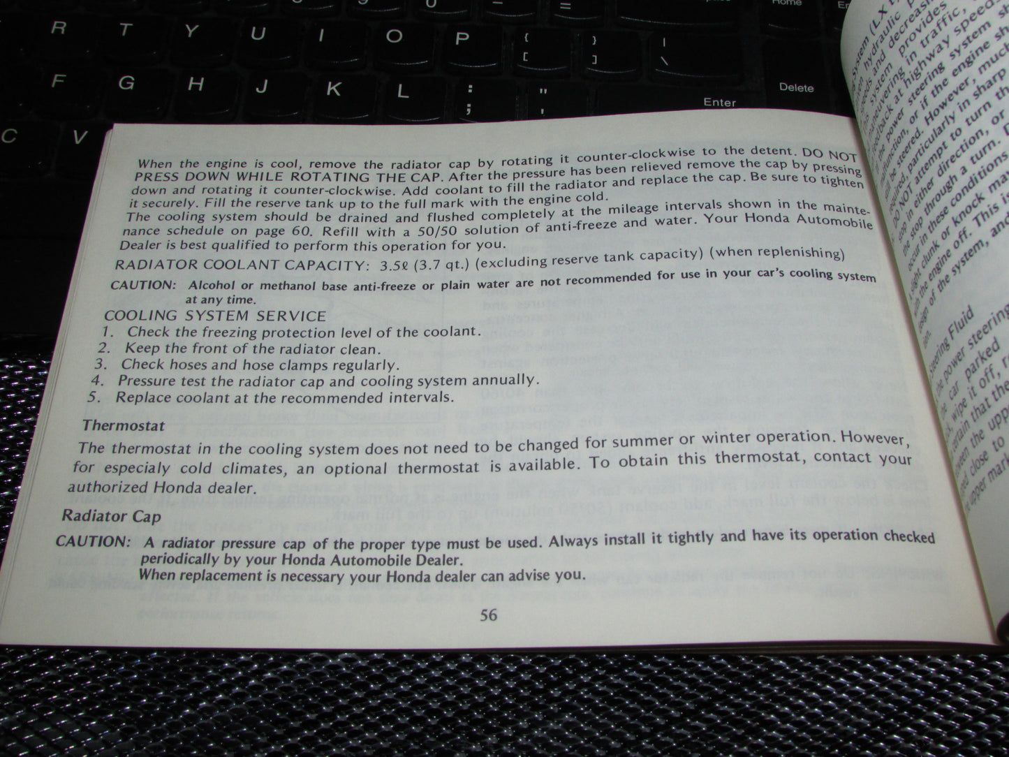 Honda Accord Hatchback (1979) Owners Manual