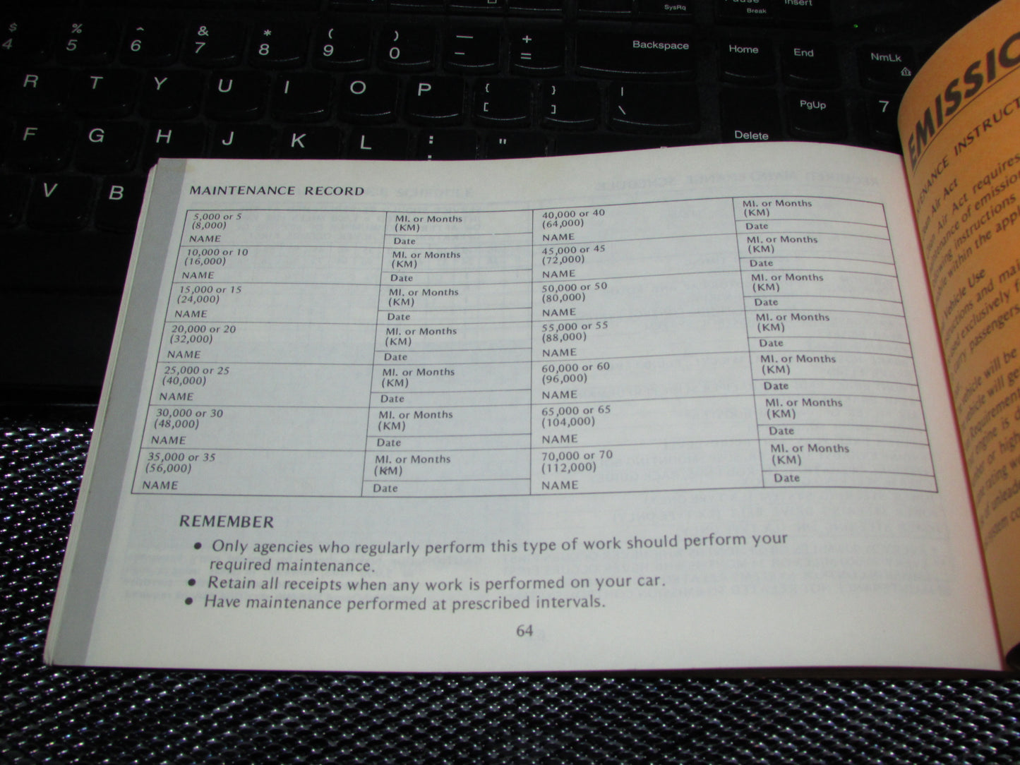 Honda Accord Hatchback (1979) Owners Manual