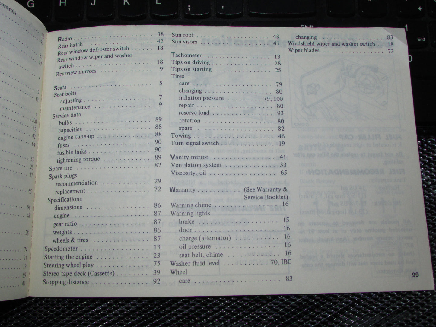 Datsun 200SX (1980) Owners Manual