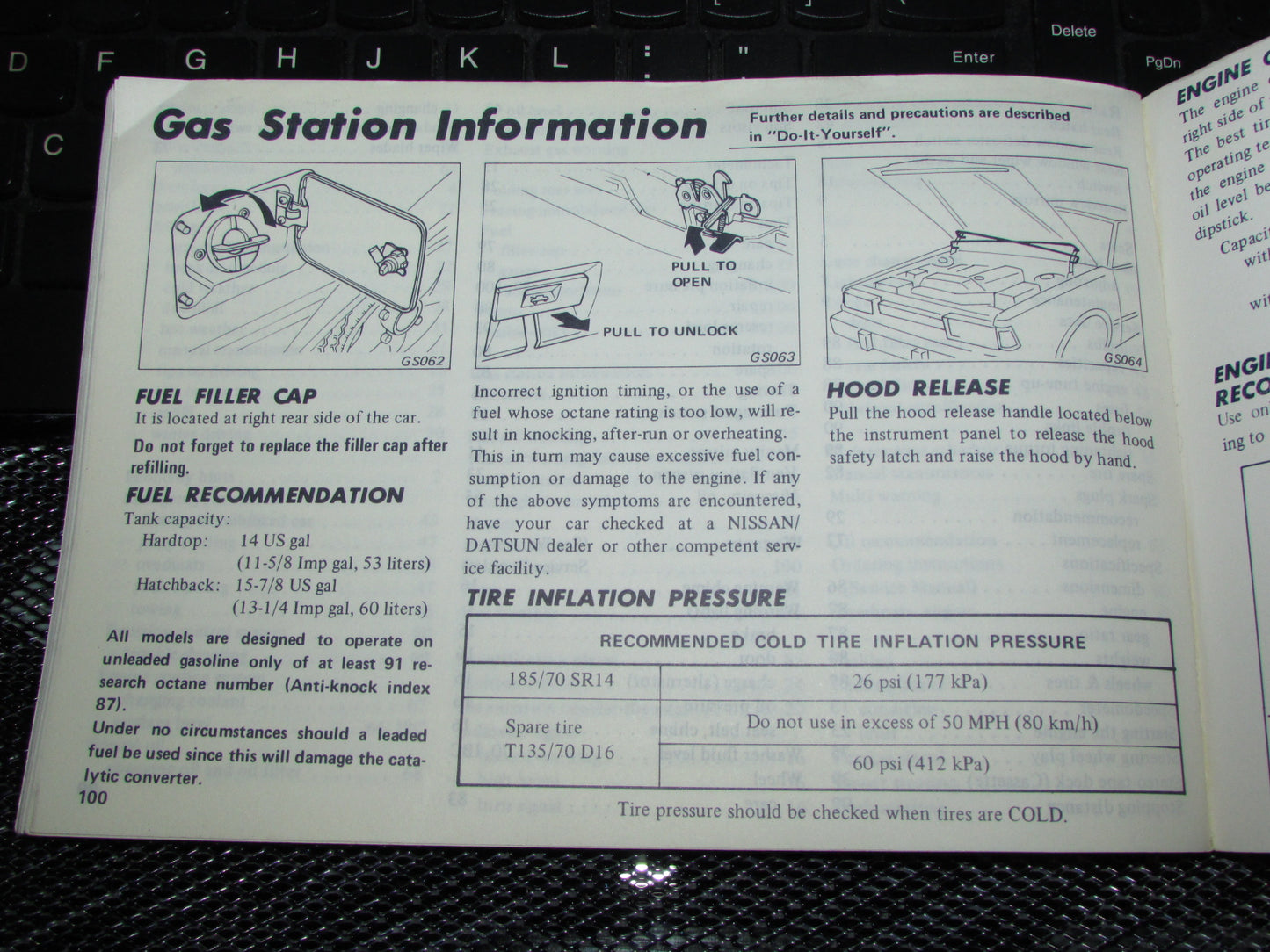 Datsun 200SX (1980) Owners Manual