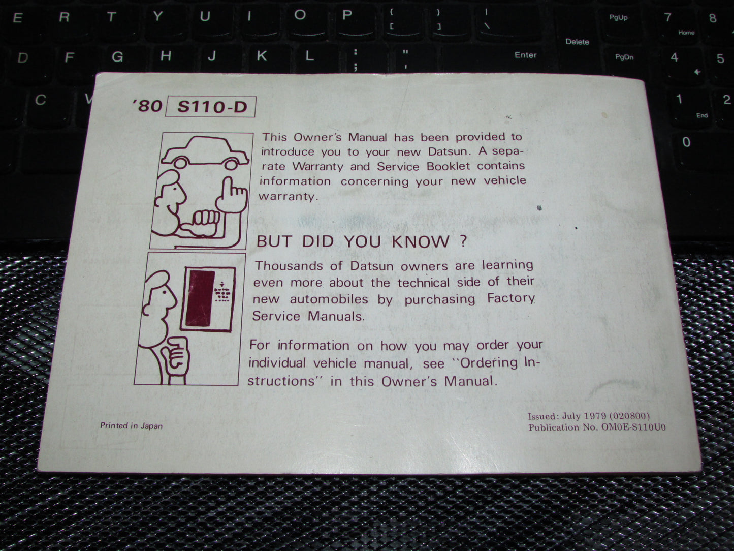 Datsun 200SX (1980) Owners Manual