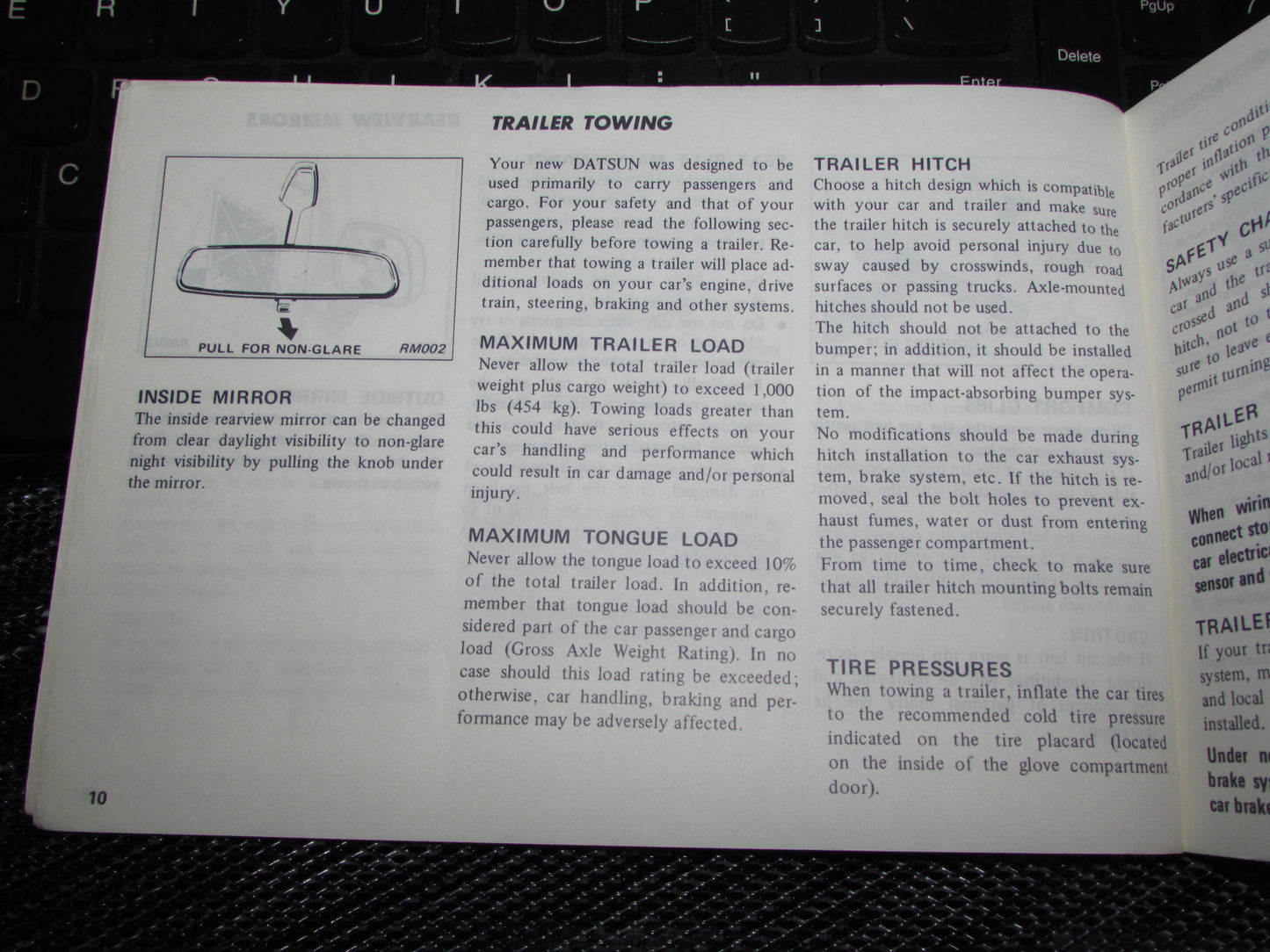 Datsun 200SX (1980) Owners Manual