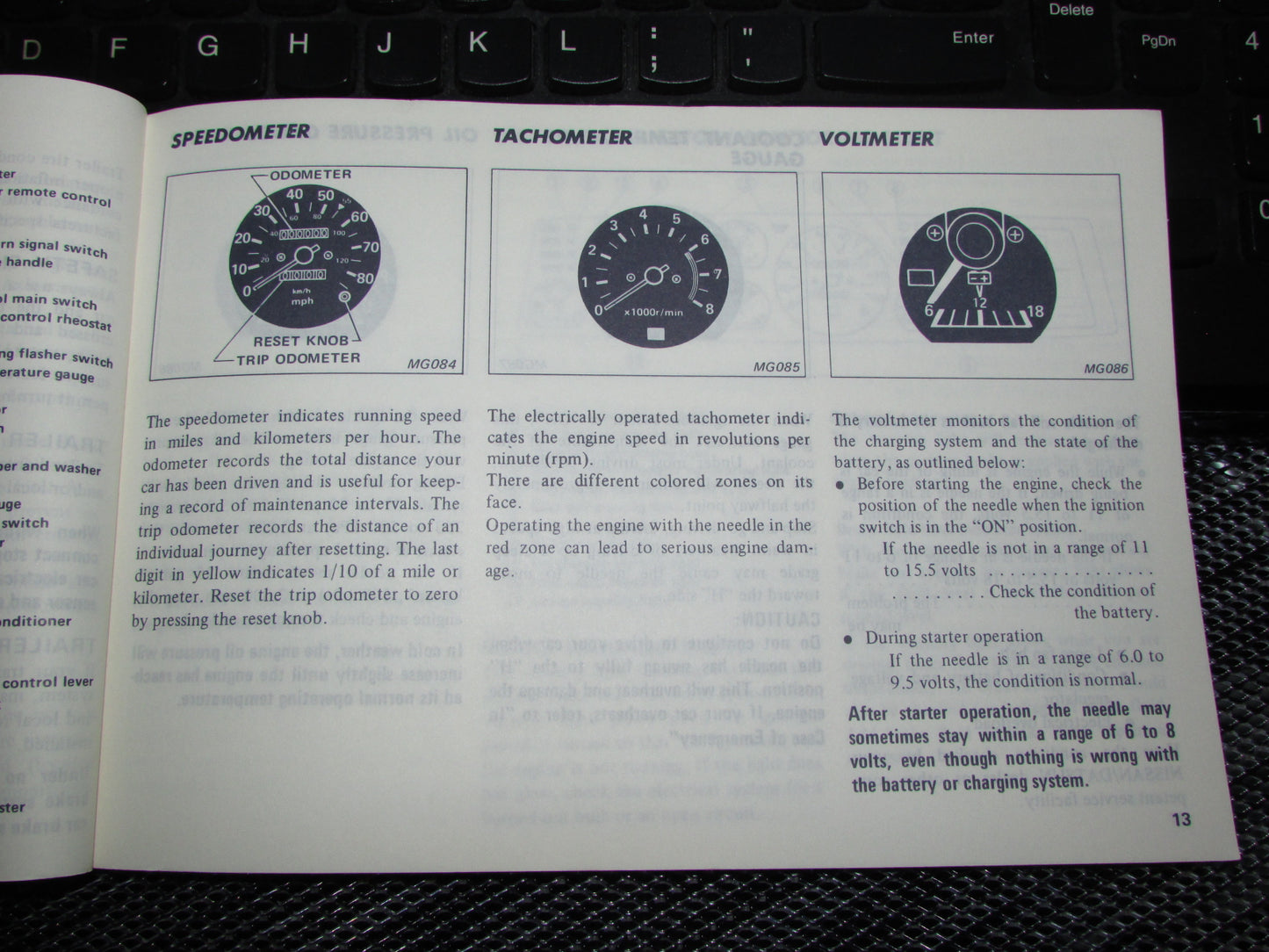 Datsun 200SX (1980) Owners Manual