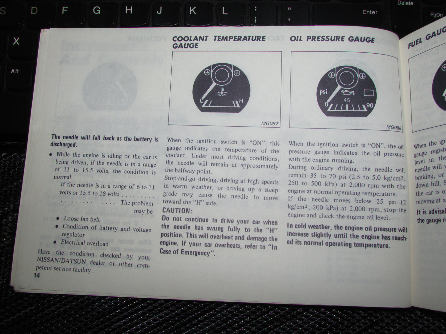Datsun 200SX (1980) Owners Manual