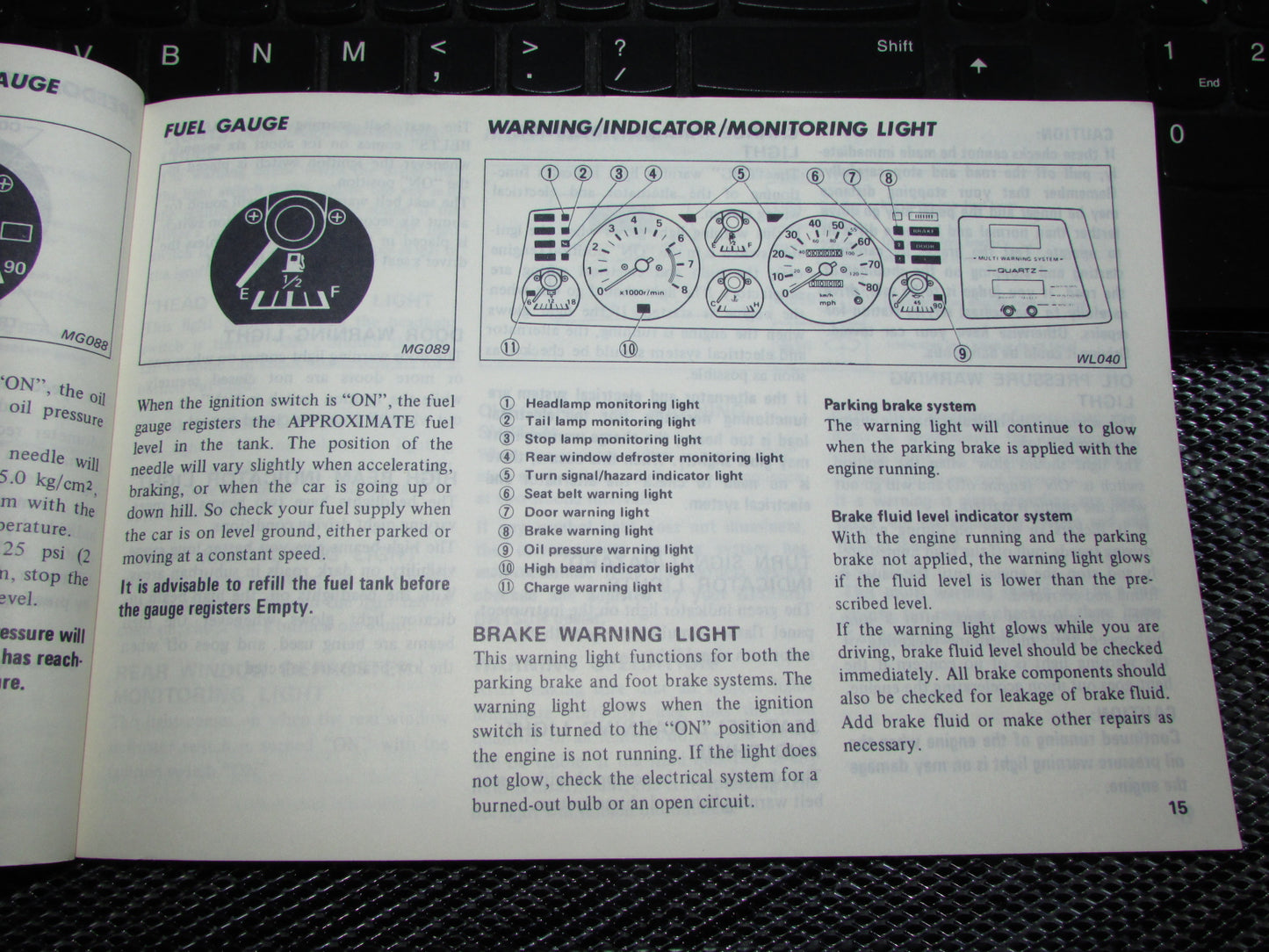 Datsun 200SX (1980) Owners Manual