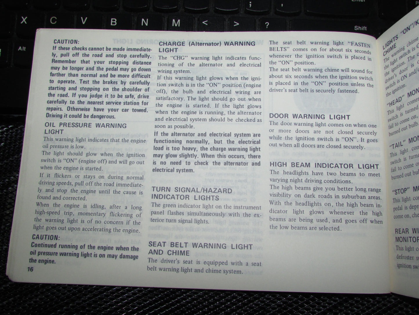 Datsun 200SX (1980) Owners Manual