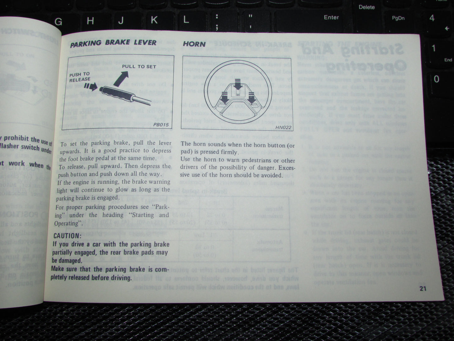 Datsun 200SX (1980) Owners Manual
