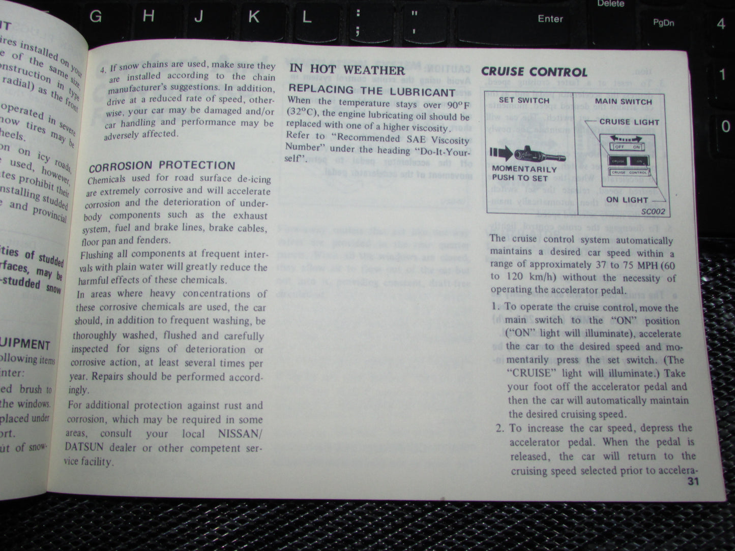 Datsun 200SX (1980) Owners Manual