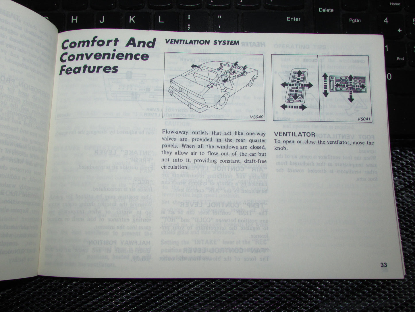 Datsun 200SX (1980) Owners Manual