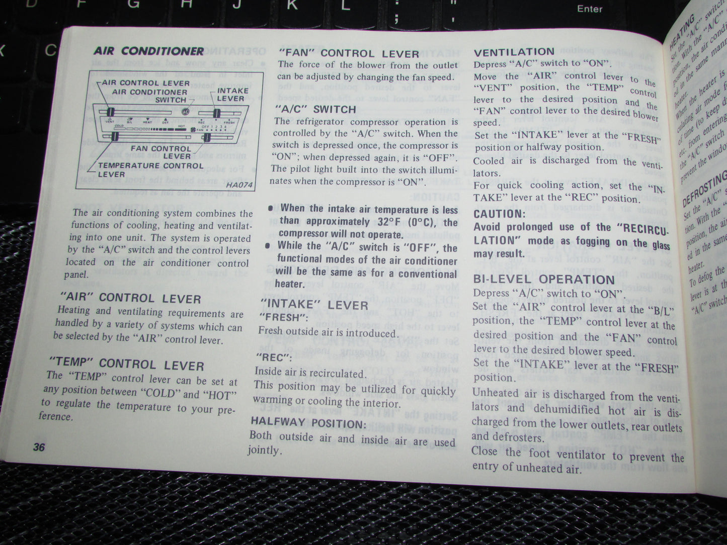 Datsun 200SX (1980) Owners Manual