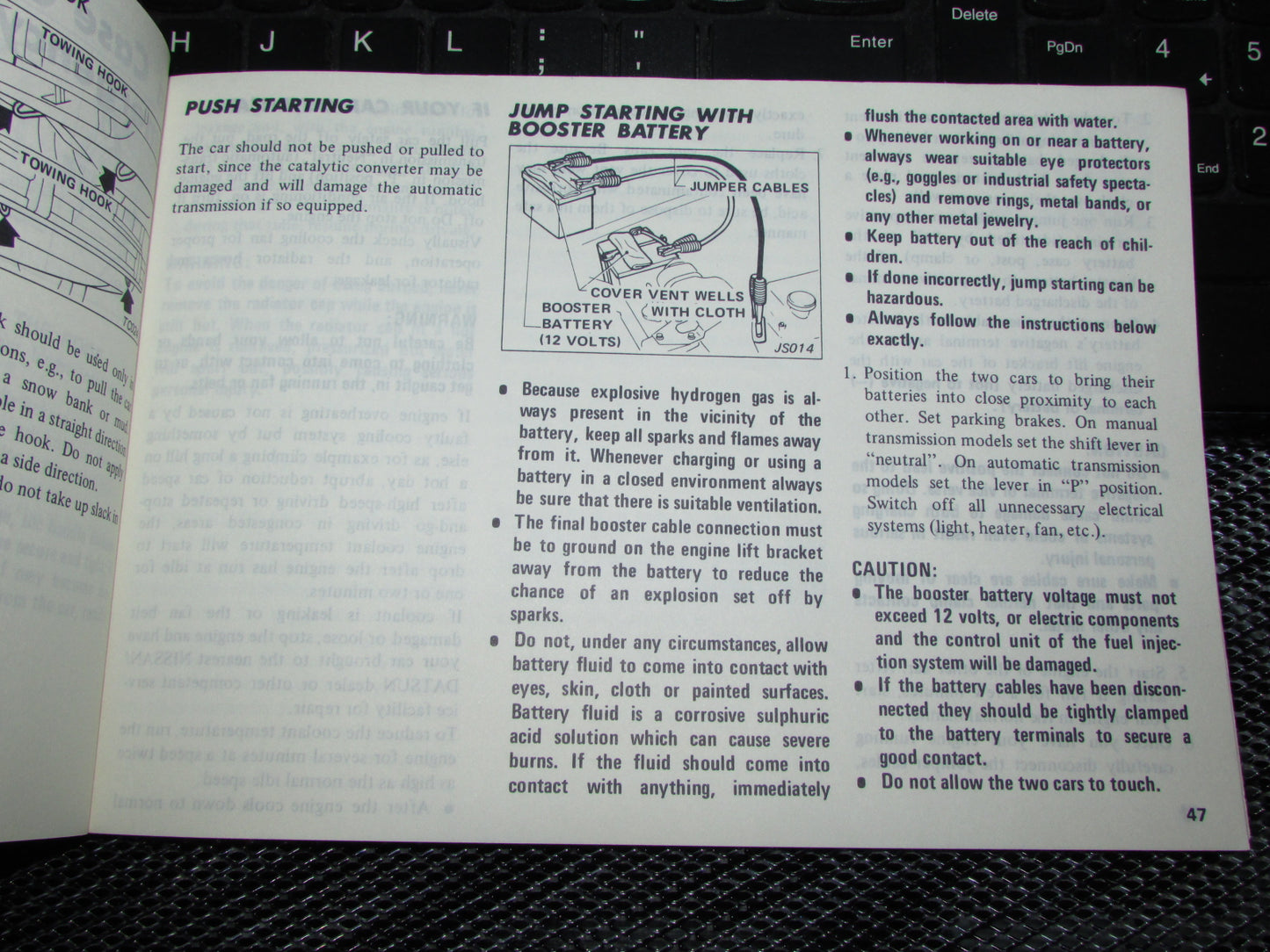 Datsun 200SX (1980) Owners Manual
