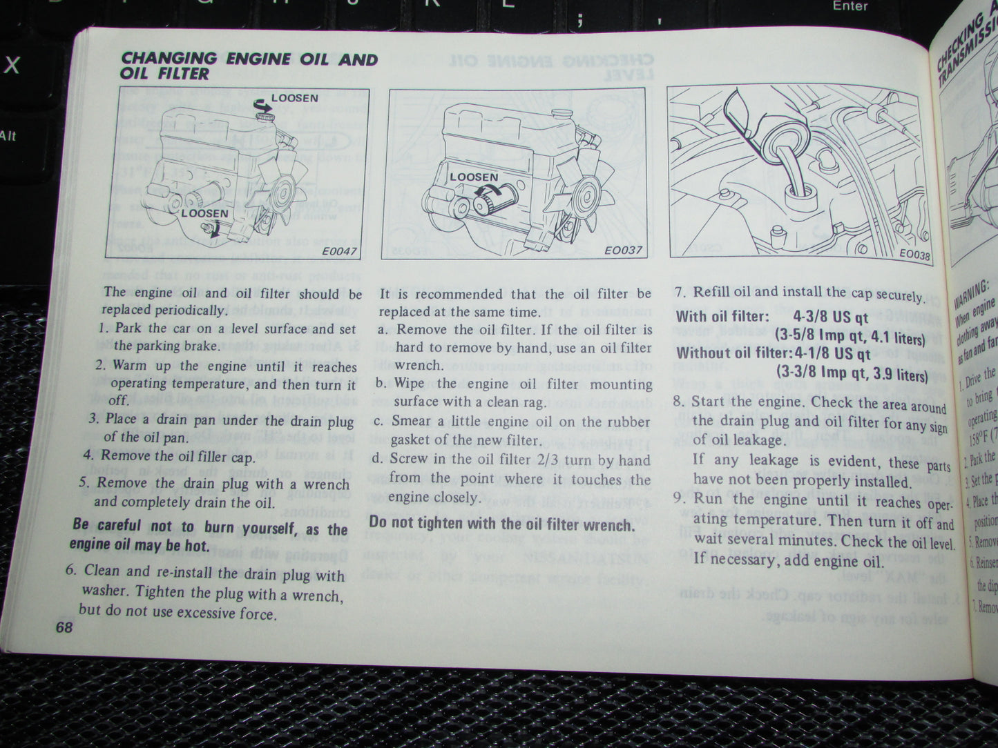 Datsun 200SX (1980) Owners Manual