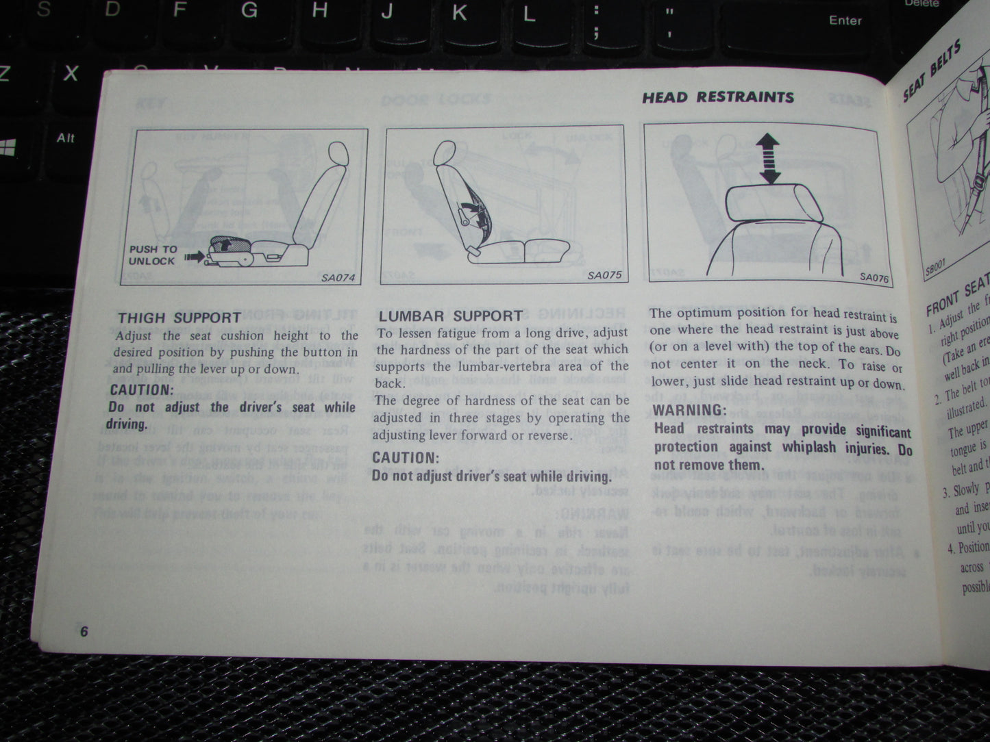 Datsun 200SX (1980) Owners Manual