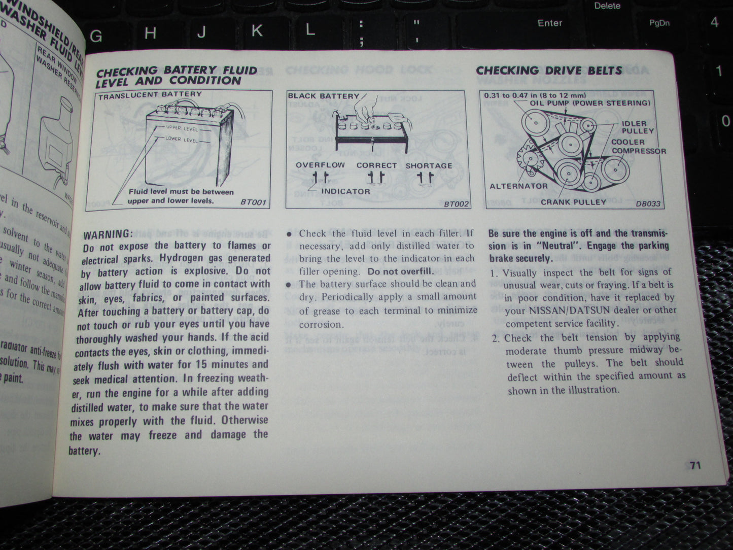 Datsun 200SX (1980) Owners Manual