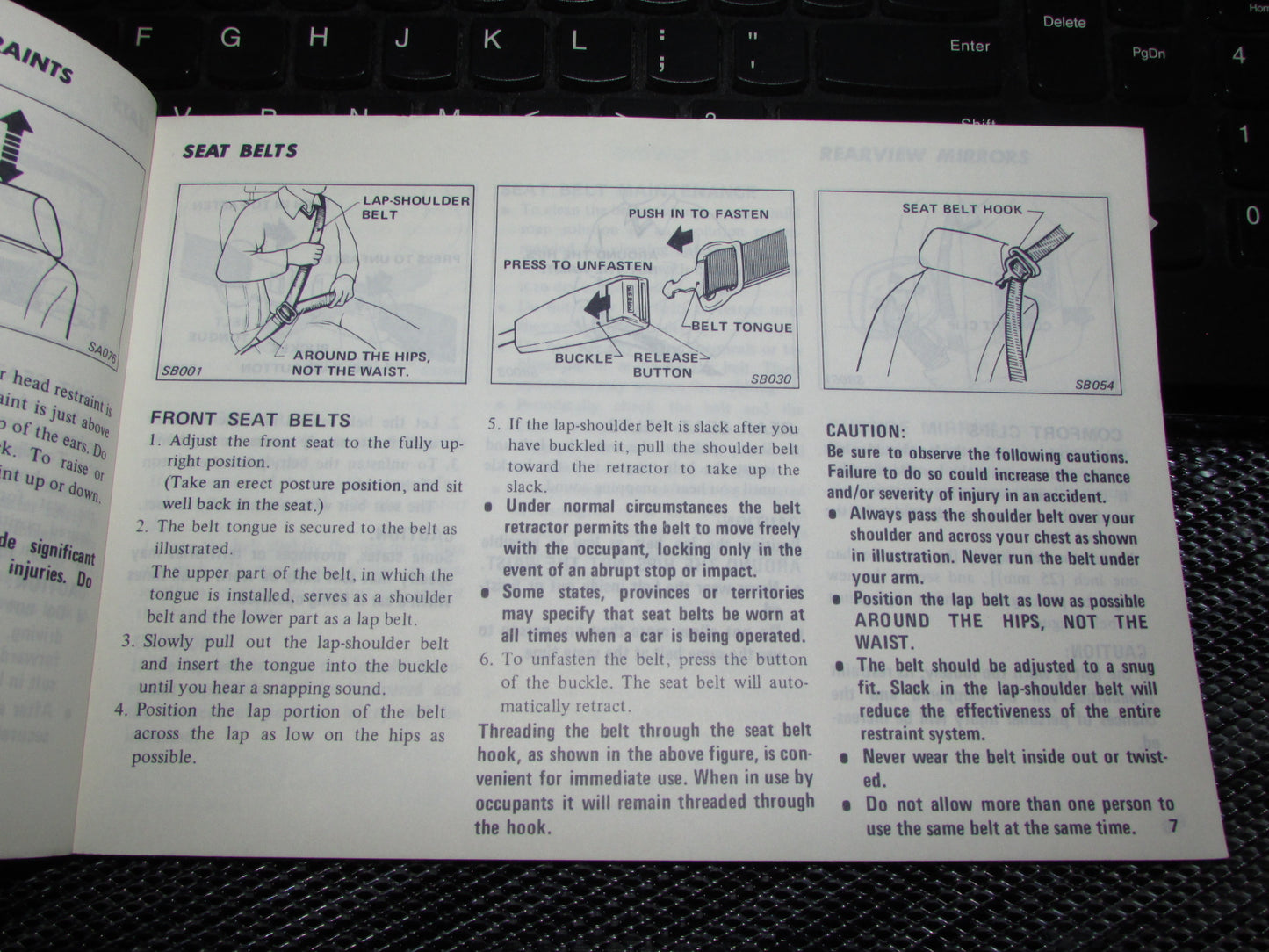 Datsun 200SX (1980) Owners Manual