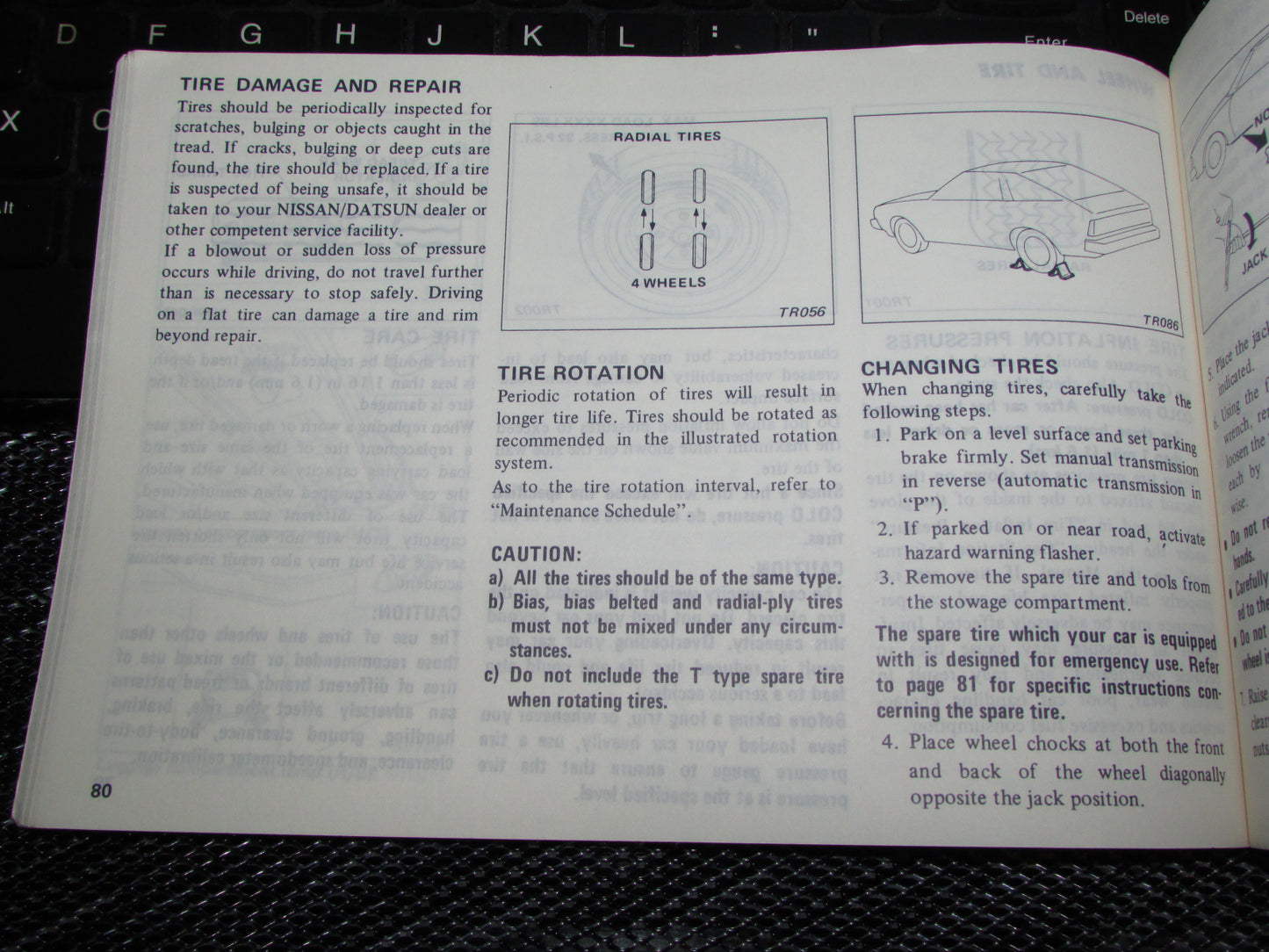 Datsun 200SX (1980) Owners Manual