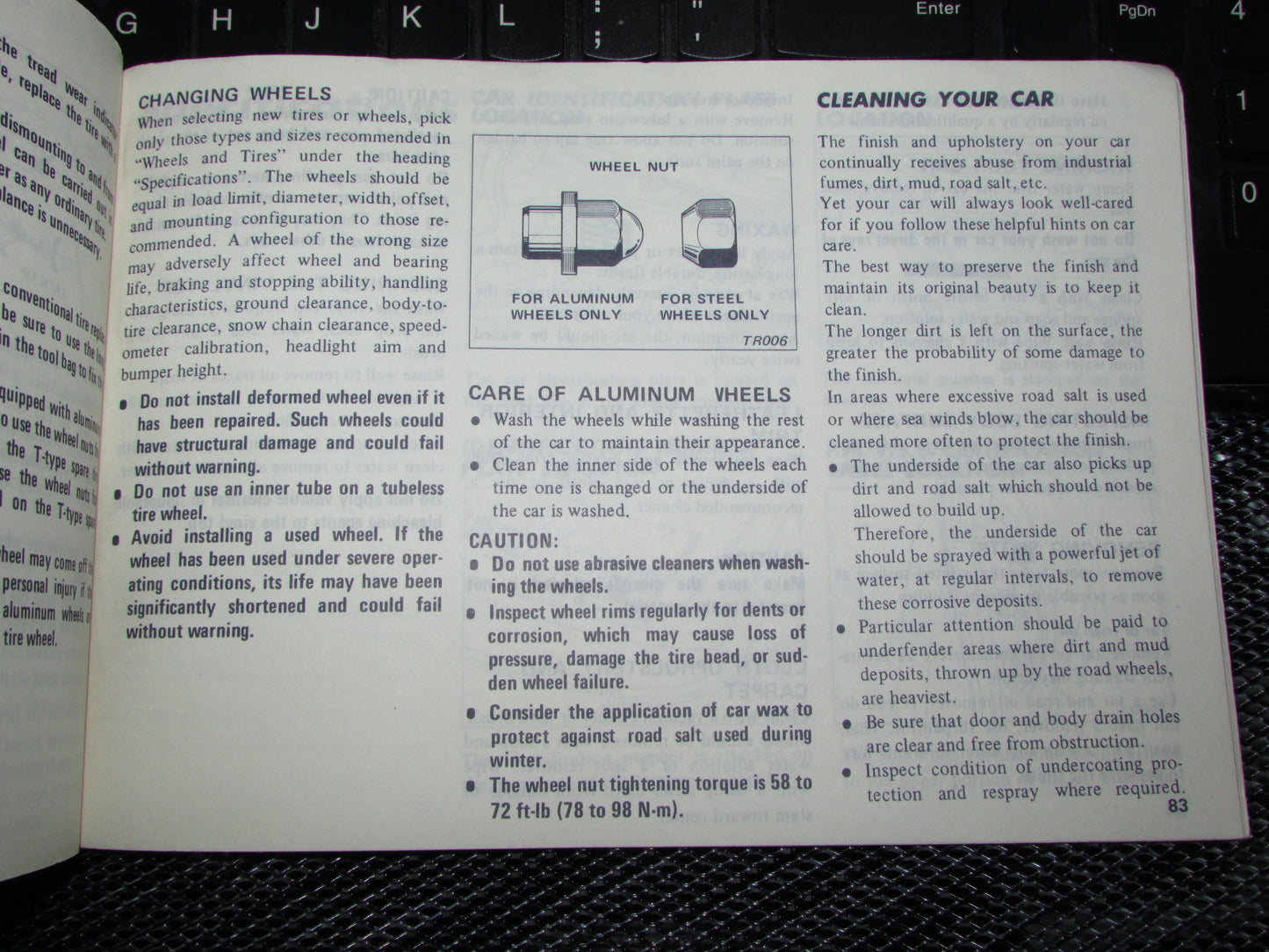 Datsun 200SX (1980) Owners Manual