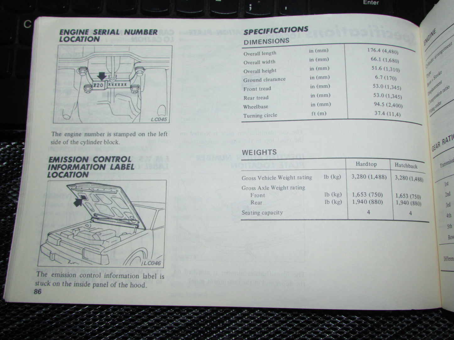 Datsun 200SX (1980) Owners Manual