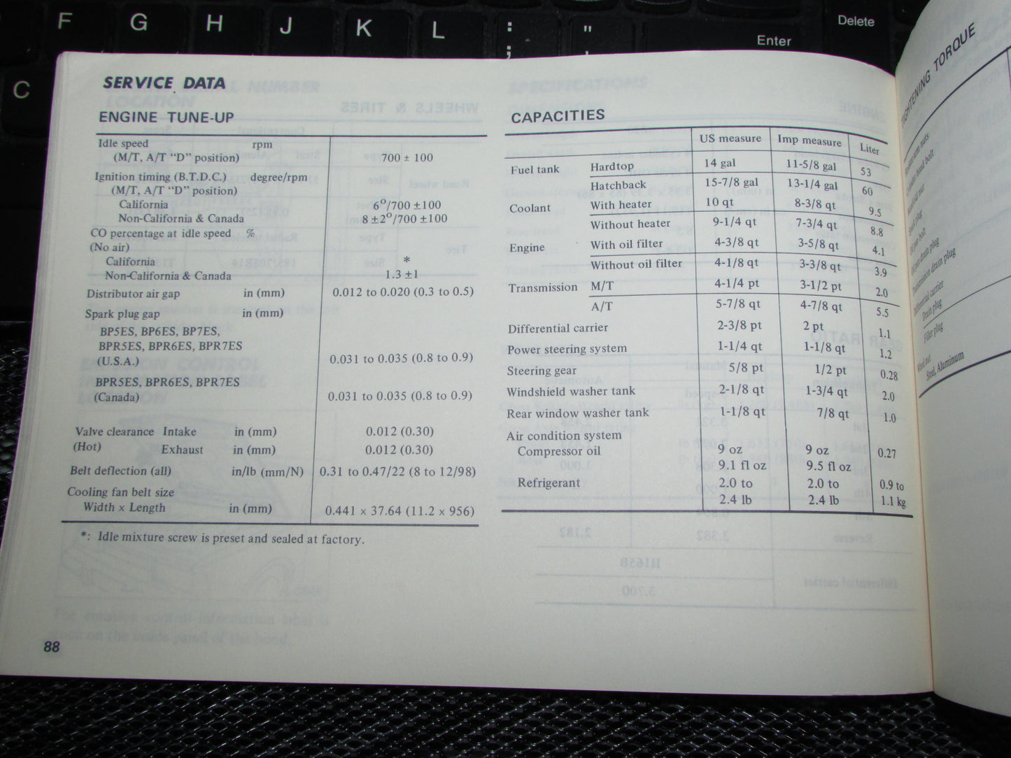Datsun 200SX (1980) Owners Manual
