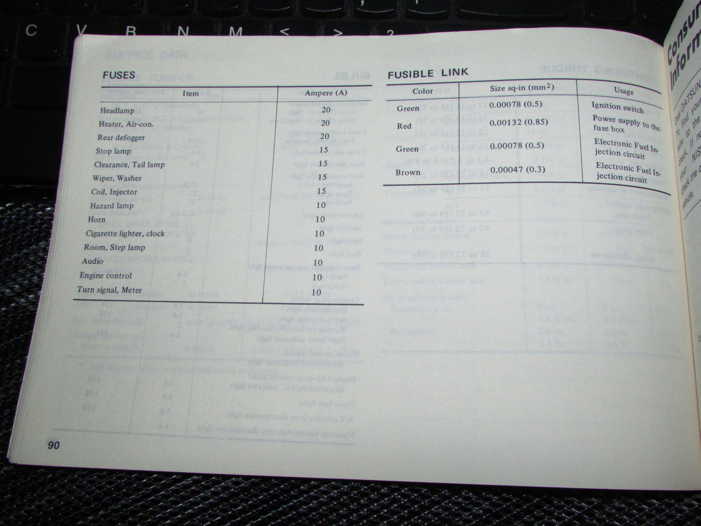 Datsun 200SX (1980) Owners Manual