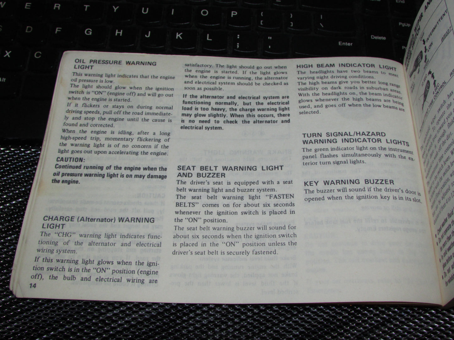 Datsun 310 (1980) Owners Manual