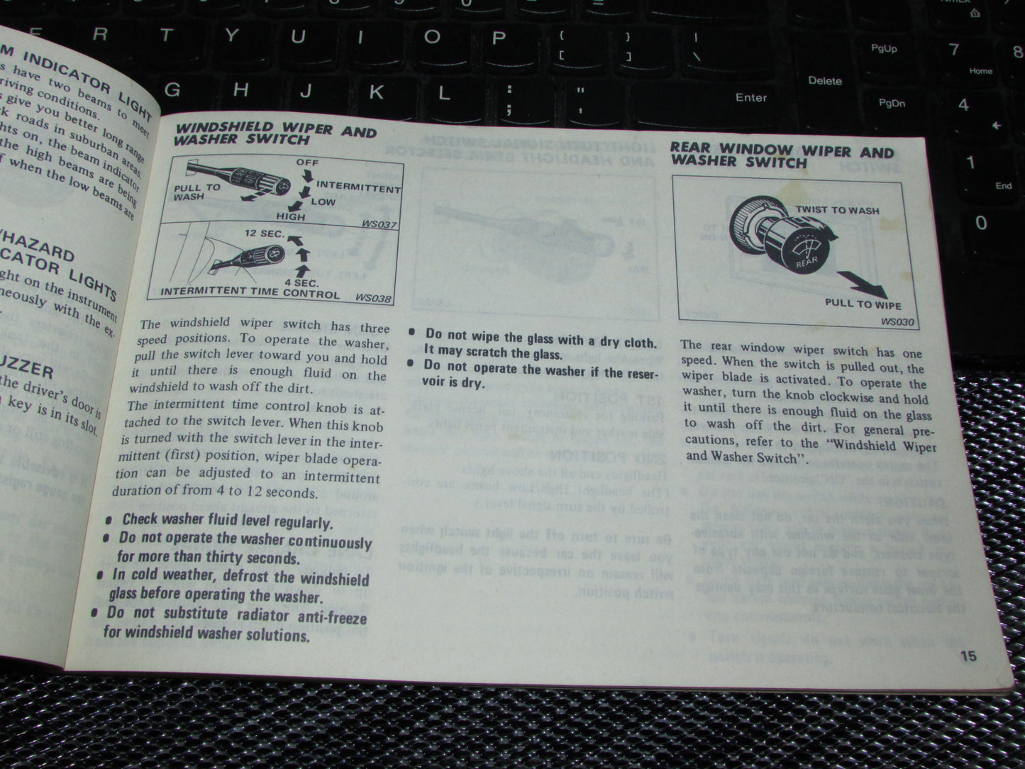 Datsun 310 (1980) Owners Manual