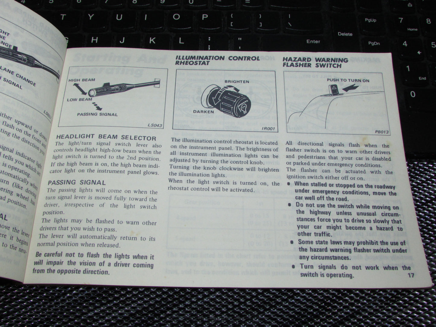 Datsun 310 (1980) Owners Manual