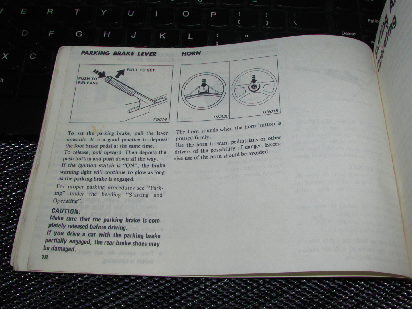 Datsun 310 (1980) Owners Manual