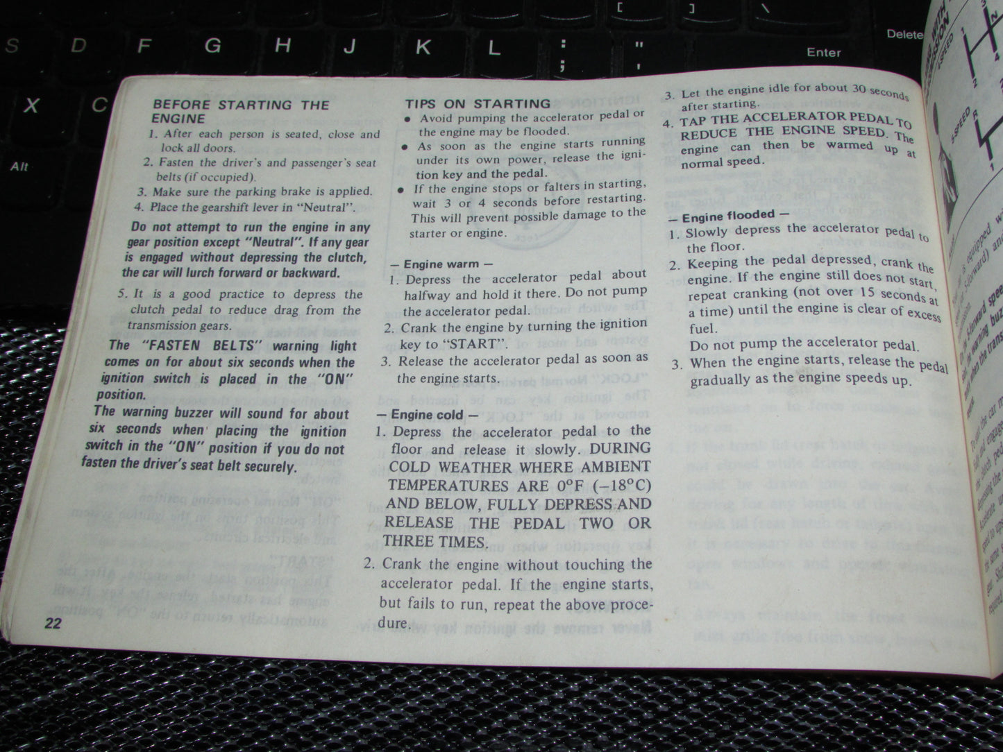 Datsun 310 (1980) Owners Manual