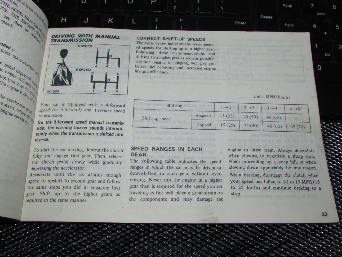 Datsun 310 (1980) Owners Manual