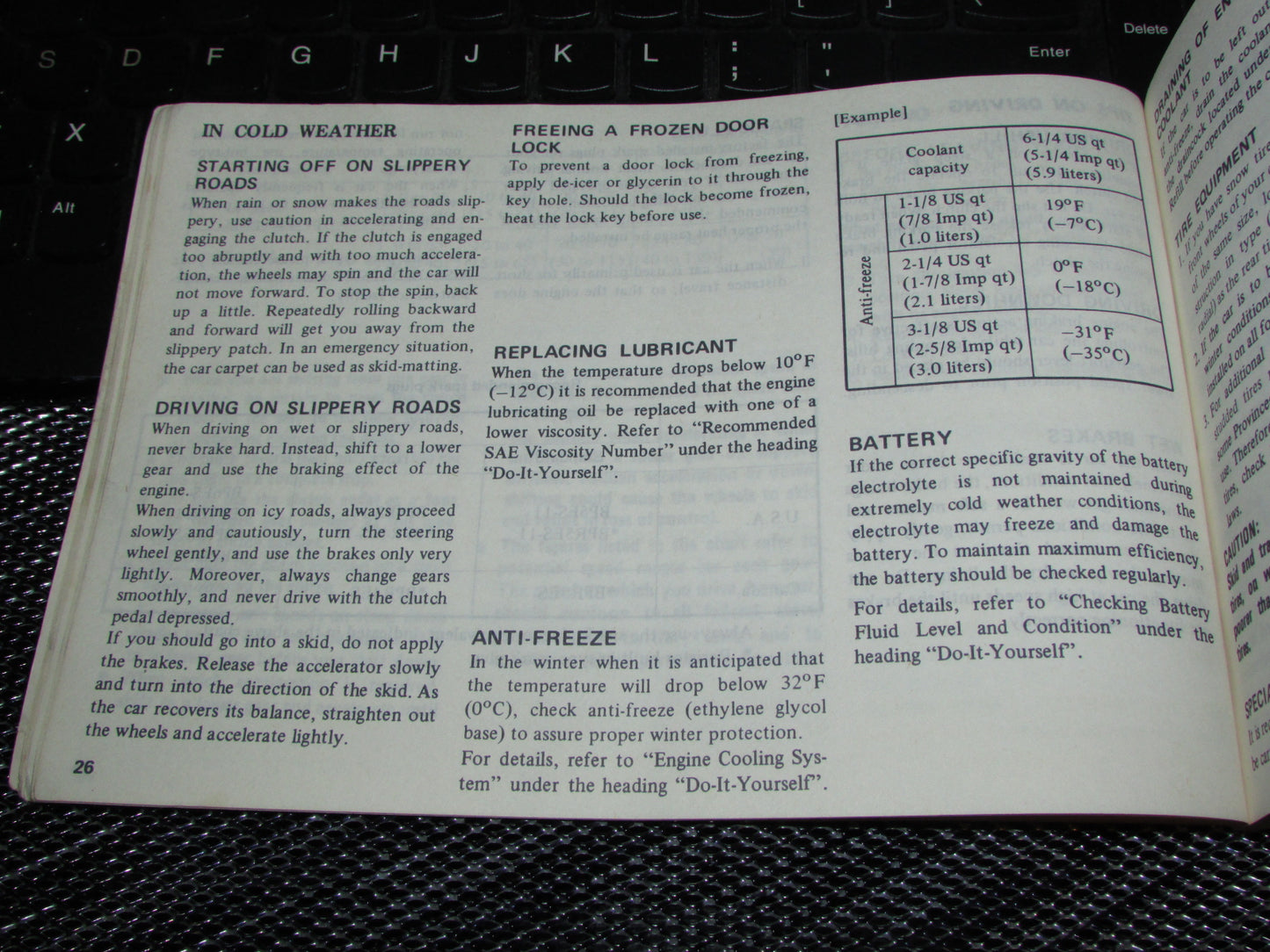 Datsun 310 (1980) Owners Manual