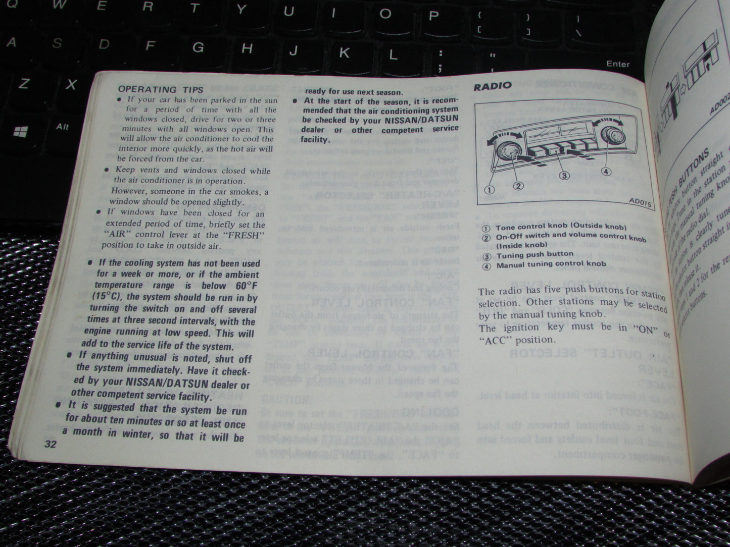 Datsun 310 (1980) Owners Manual