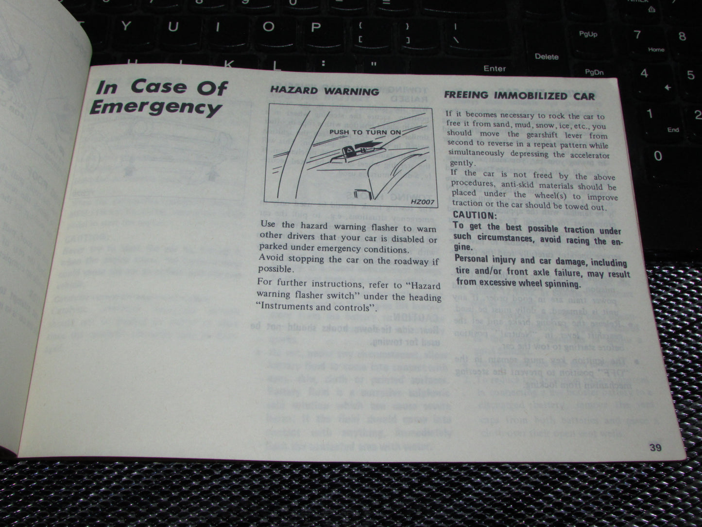 Datsun 310 (1980) Owners Manual