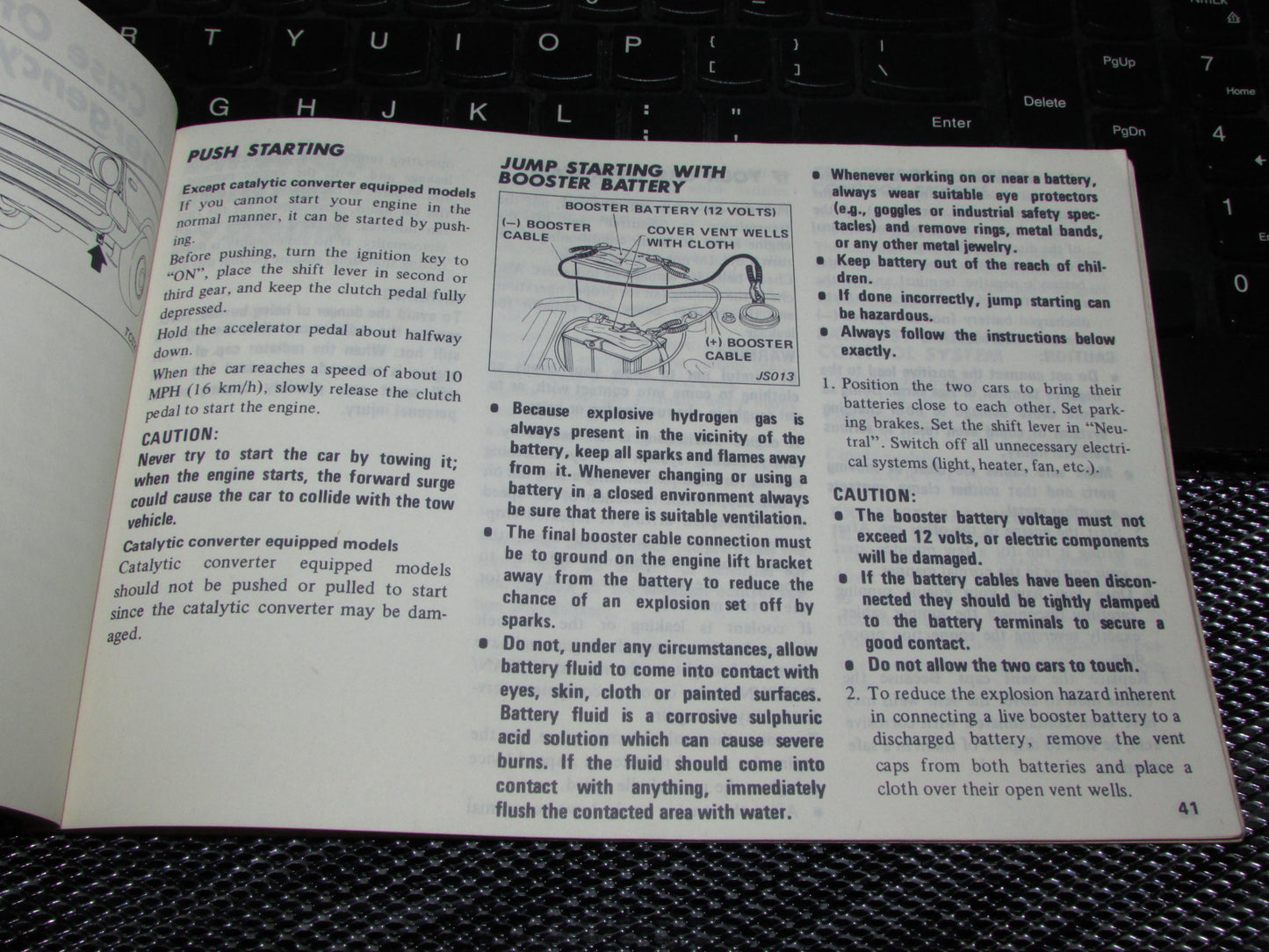 Datsun 310 (1980) Owners Manual