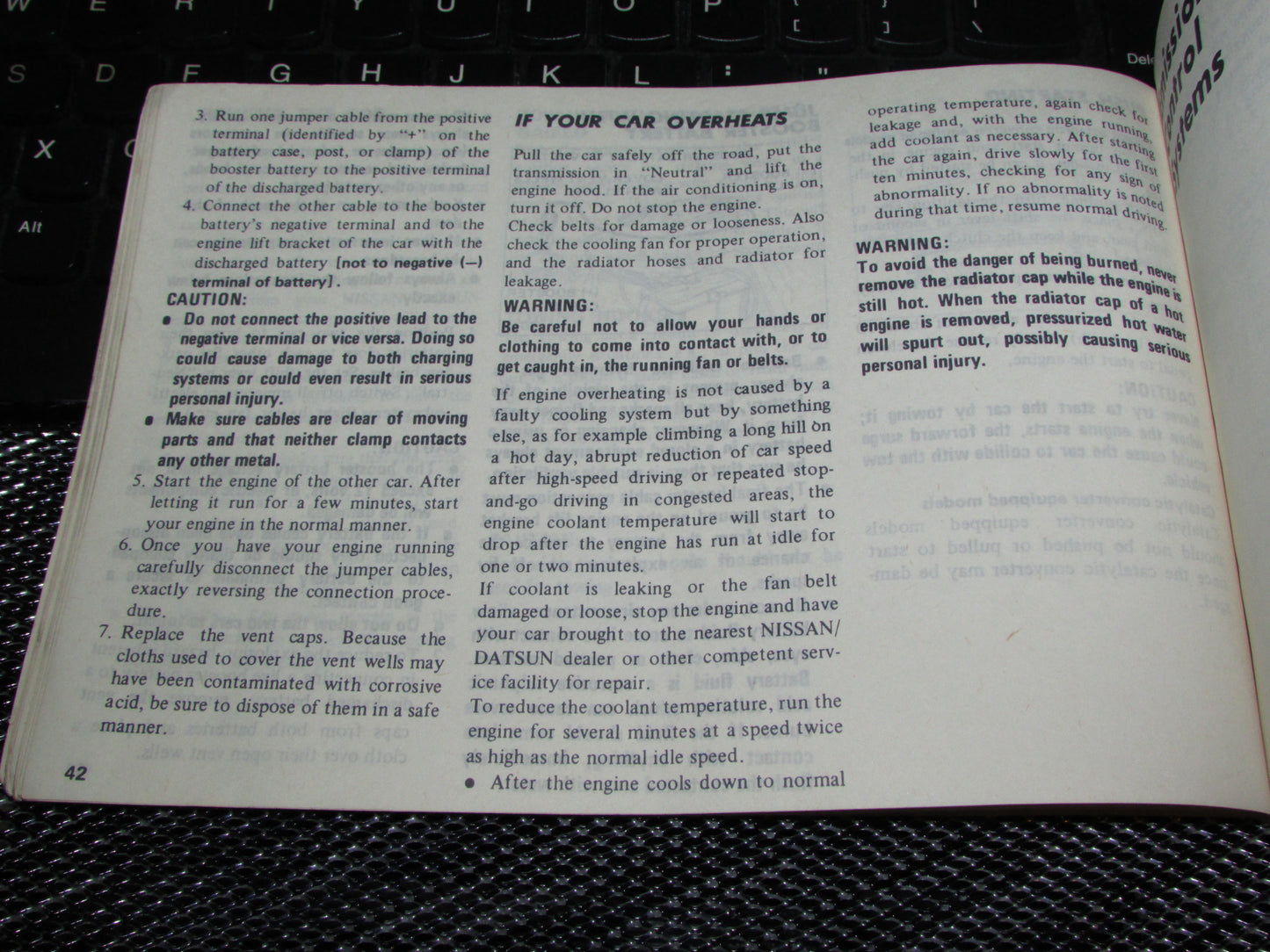 Datsun 310 (1980) Owners Manual