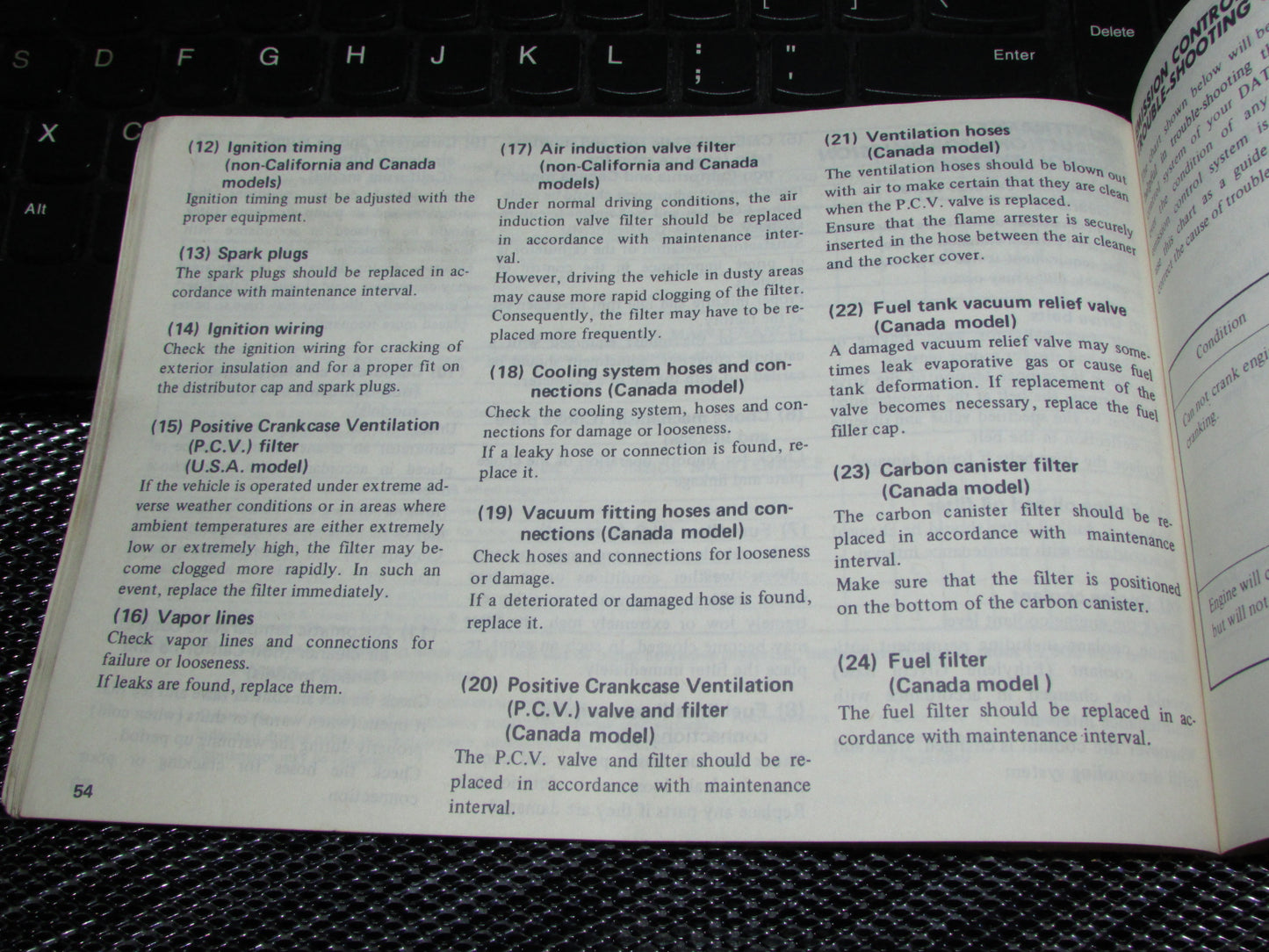 Datsun 310 (1980) Owners Manual