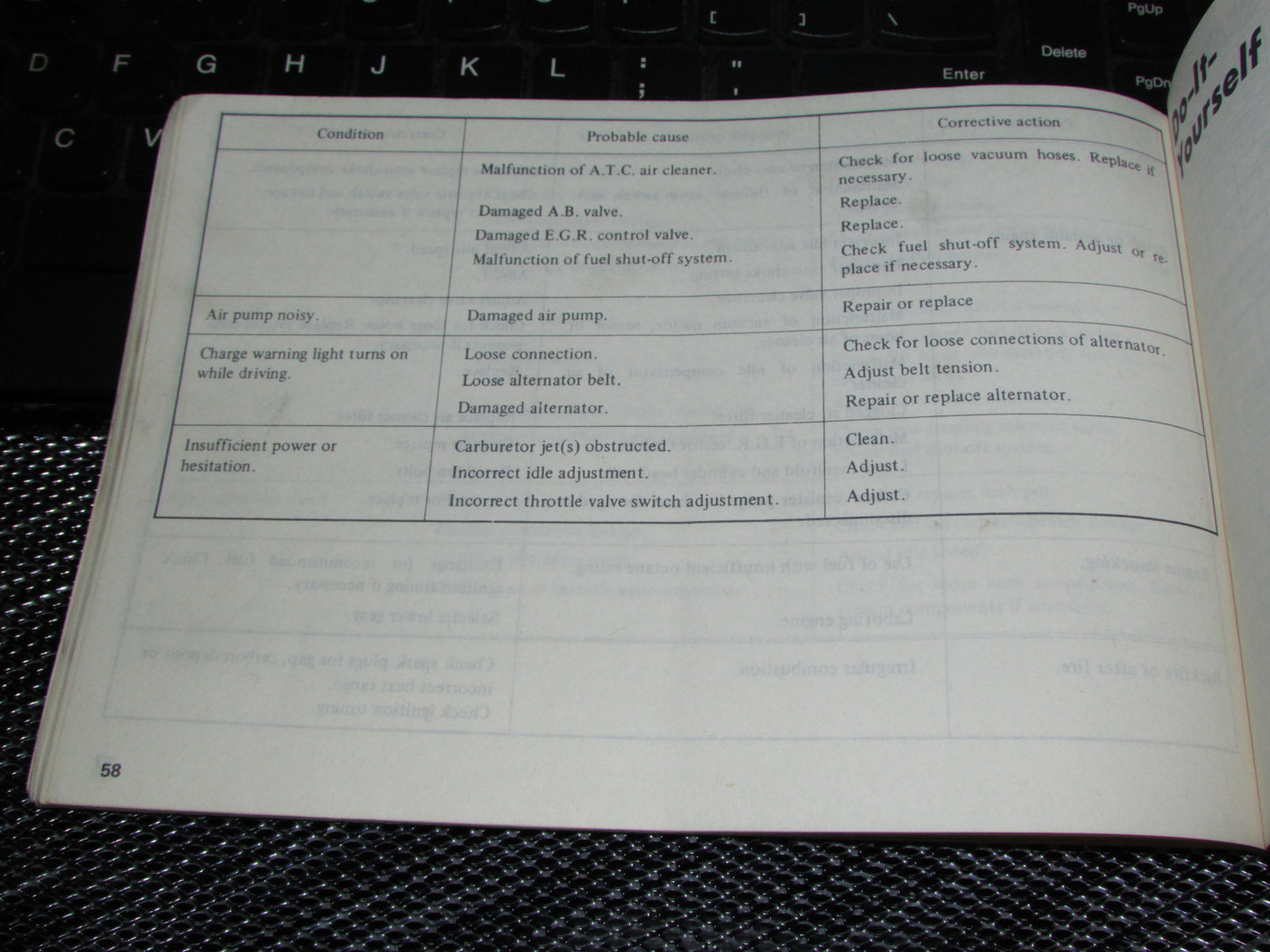 Datsun 310 (1980) Owners Manual